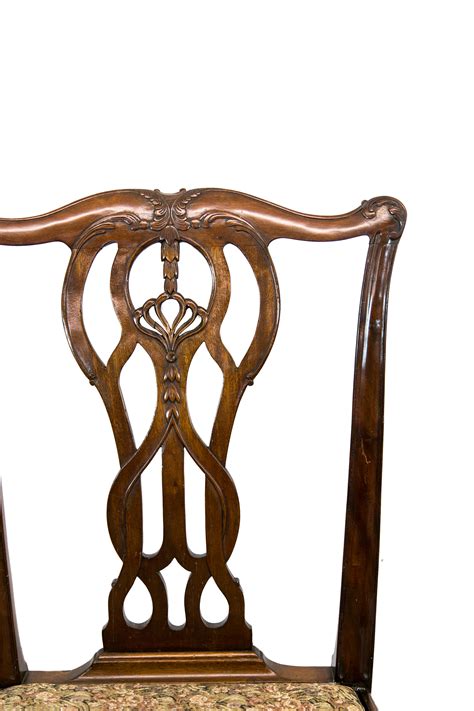 Set of Eight Chippendale Style Chairs — Boone's antiques