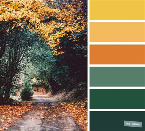 59 Pretty Autumn Color Schemes { Green + Orange + Yellow + Mustard } | Color palette yellow ...