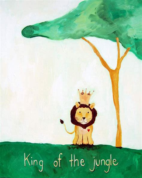 King of the Jungle - Wall Quote art for baby nursery – Cici Art Factory