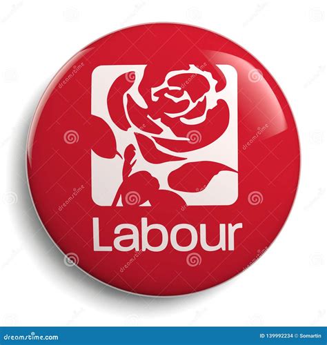 Labour Party Great Britain Rose Badge Editorial Stock Image - Illustration of corbyn, element ...