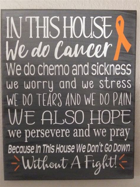 In this house, we do leukemia | Leukemia quotes, World cancer day quotes, Leukemia awareness