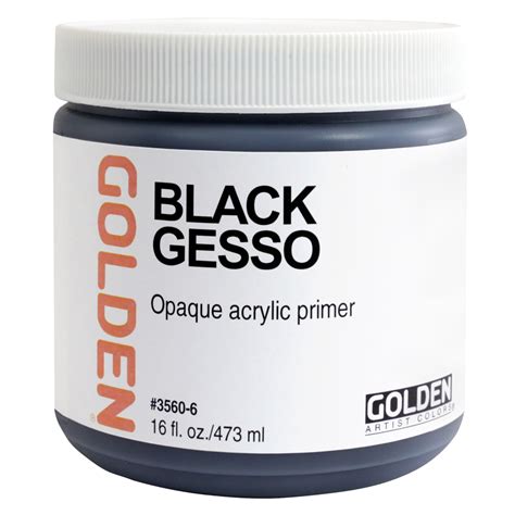 BUY Golden Acrylic Black Gesso 16 oz