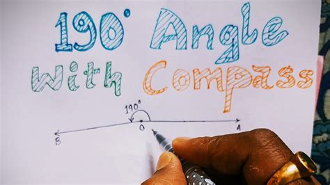 190° Angle With Compass || Geomerical Construction || Scale & Compass ...