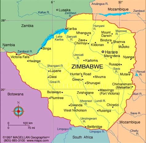 map - Great zimbabwe