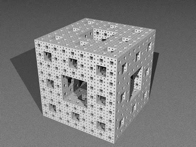 Mathematical paintings and sculptures: Menger sponge