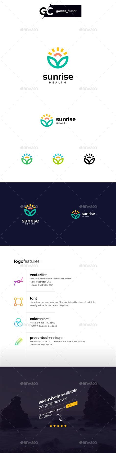 Sunrise Health Logo Template #Health, #Sunrise, #Template, #Logo Logo ...