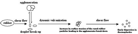 Schematic diagram describing the dynamic vulcanization mechanism [84]. | Download Scientific Diagram