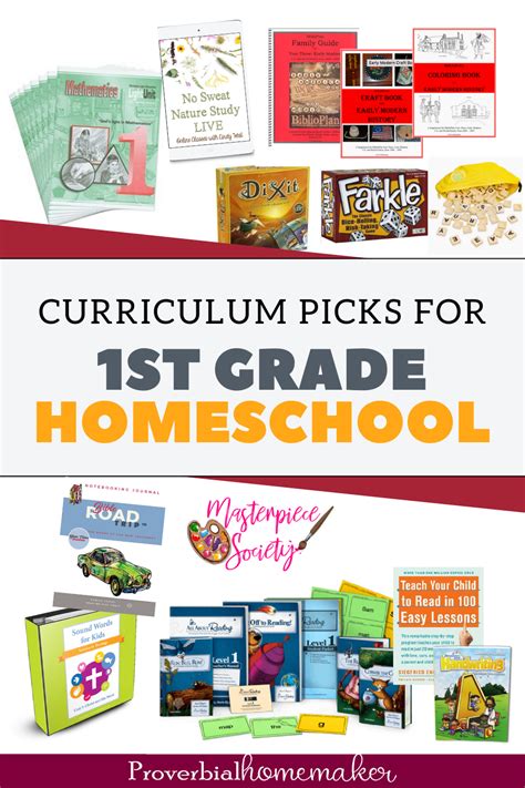 Our 1st Grade Homeschool Curriculum Choices - Proverbial Homemaker