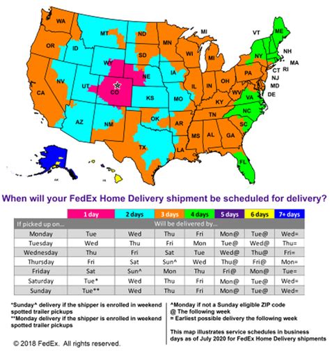 Fedex shipping zones chart - partsplm