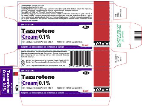 DailyMed - TAZAROTENE- tazarotene cream