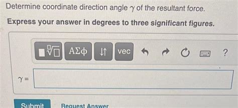 Solved In (Figure 1), coordinate direction angles for | Chegg.com