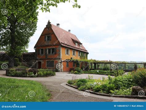 The Garden House in the Gardens of Rothenburg Ob Der Tauber, Germany Stock Image - Image of ...