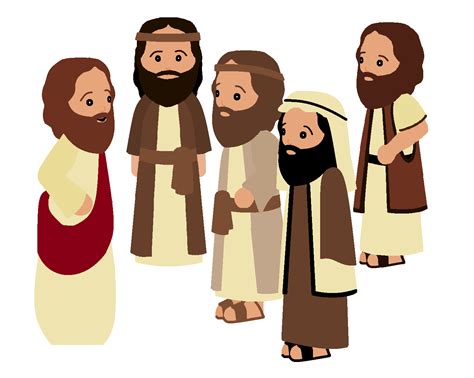 Jesus and Disciples Clipart | Bible illustrations, Jesus cartoon, Jesus teachings