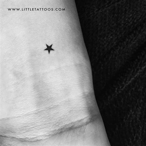 Black Star Temporary Tattoo - Set of 3 – Little Tattoos