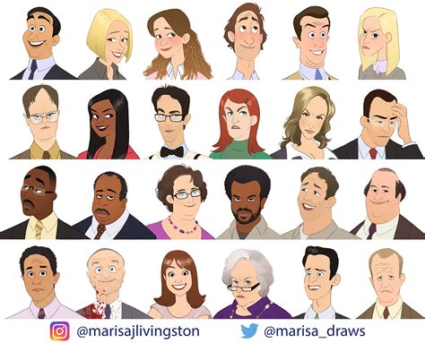 Found this awesome pic on my twitter feed. I would so watch an animated version of The Office ...