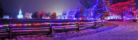 Upper Canada Village - Alight at Nite | Canada village, Christmas light ...