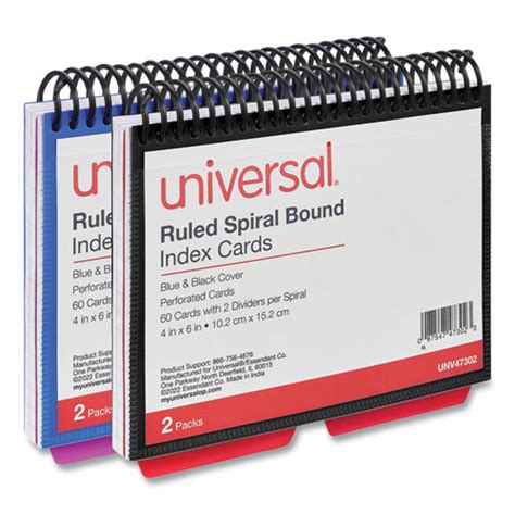 Spiral Bound Index Cards, Ruled, 4 x 6, White, 120/Pack