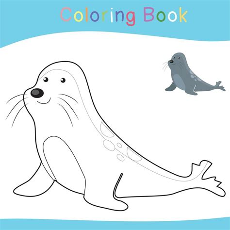 Coloring sea animals worksheet. Educational printable coloring ...