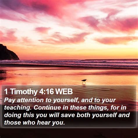 1 Timothy 4 Scripture Images - 1 Timothy Chapter 4 WEB Bible Verse Pictures