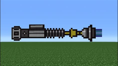 Minecraft Tutorial: How To Make A Lightsaber (Obi-Wan) - YouTube