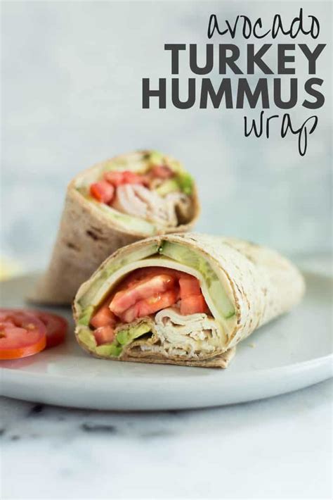 Avocado, Turkey & Hummus Wrap | Recipe | Hummus wrap, Easy healthy ...