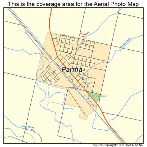 Aerial Photography Map of Parma, ID Idaho