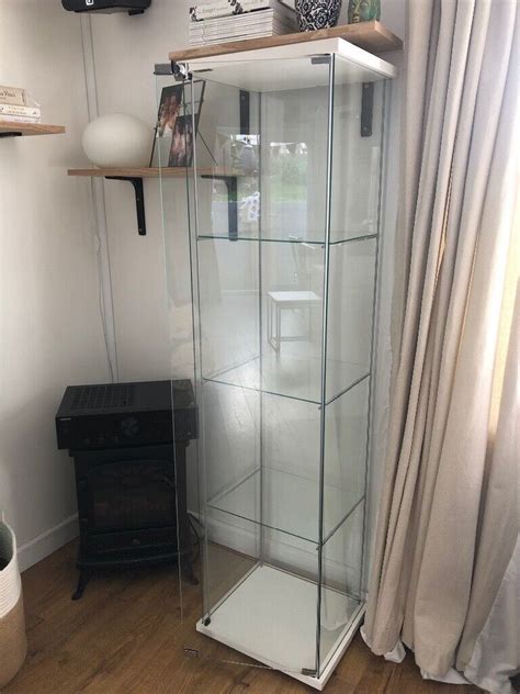 Ikea Detolf glass display cabinet (white) | in Helston, Cornwall | Gumtree