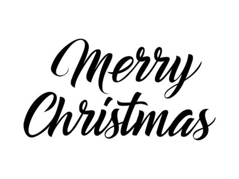 Free Vector | Merry christmas hand lettering