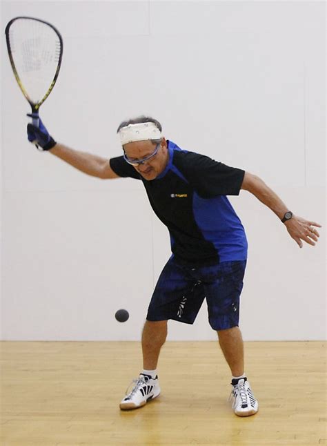 Racquetball enthusiast finds it an addicting sport