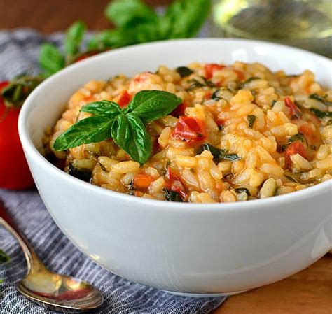 Tomato-Basil Risotto - Summer in a Bowl