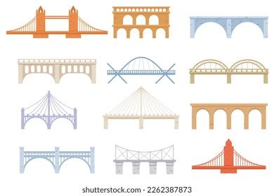 Bridge Construction Vector Cartoon Set Icon Stock Vector (Royalty Free) 2262387873 | Shutterstock