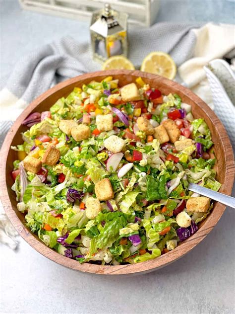 BEST Fattoush Salad with Dressing TasteGreatFoodie - Salads