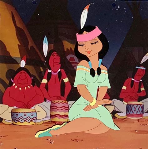 Indian Maiden. Neverland's indigenous tribe in Disney's Walt Disney’s“PETER PAN” (RKO-1953 ...