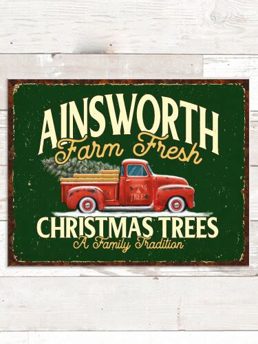 Personalized Christmas Tree Farm Signs, Shirts, and More