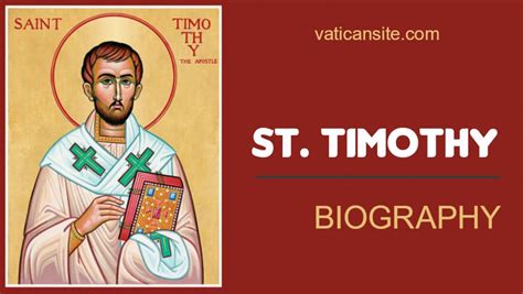 St Timothy - Biography