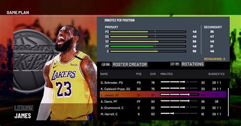 NBA 2K21 LeBron James Full Body Los Angeles Lakers Portrait Update by ...