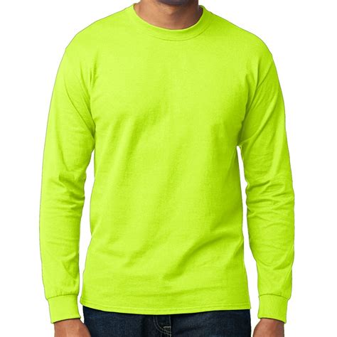 Buy Cool Shirts - Men's High Visibility Long Sleeve T-shirt - Neon Green, Small - Walmart.com ...