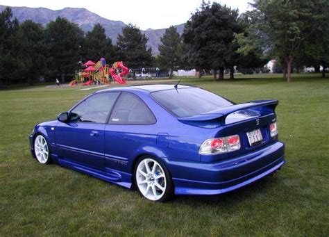 1999 Honda Civic Si Blue Modified