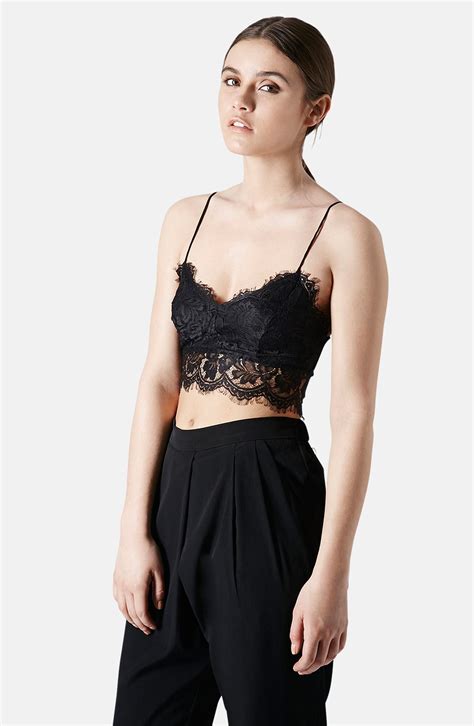 Topshop Lace Mesh Bralette | Nordstrom