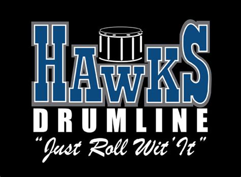 Hawks Drumline Logo and Slogan by Michael Edelin at Coroflot.com