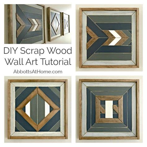 How To Make Beautiful DIY Scrap Wood Wall Art (Easy Steps & Video ...