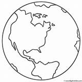 Earth Planet Coloring Page sketch template