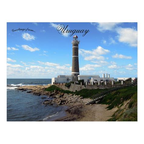 Jose Ignacio Lighthouse in Maldonado Uruguay Postcard | Zazzle ...