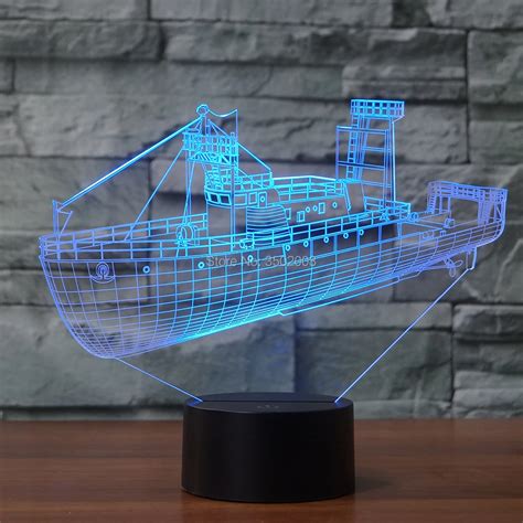 Aliexpress.com : Buy New and unique freighter cargo ship shape multi color night light 7 ...