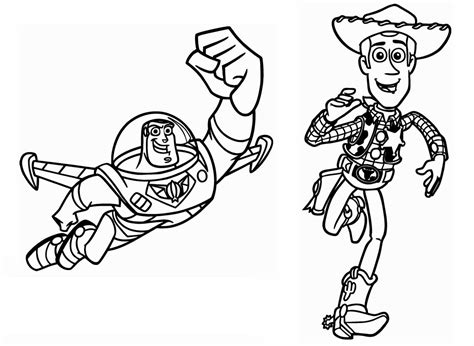 Toy Story Buzz Lightyear / Woody Outline svg. png dxf | Etsy