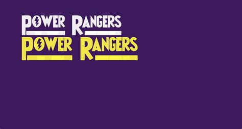 Power Rangers free Font - What Font Is