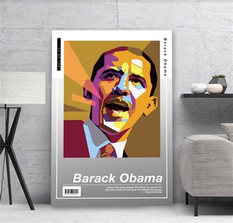 Barack Obama Poster Canvas Barack Obama Canvas Print Poster | Etsy