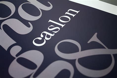 Caslon Poster on Behance