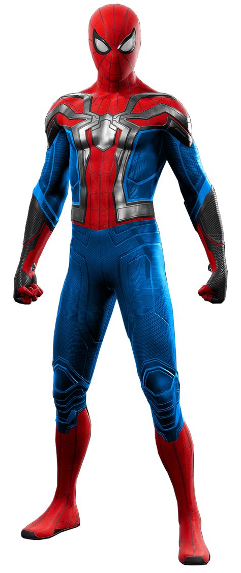 Spider-Man (Recoloured Integrated Suit) - PNG (2) by DHV123 on DeviantArt