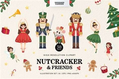 Christmas Nutcracker Vector Illustrations - Design Cuts